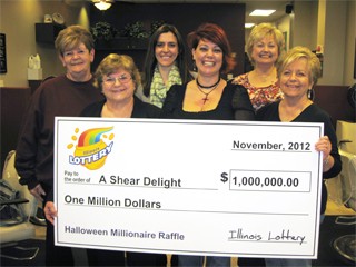 Illinois Lottery Past Lottery Pool Winners, The Ladies of a Shear Delight Beauty Salon group