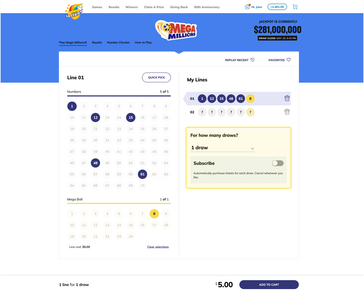 Select your purchase type
