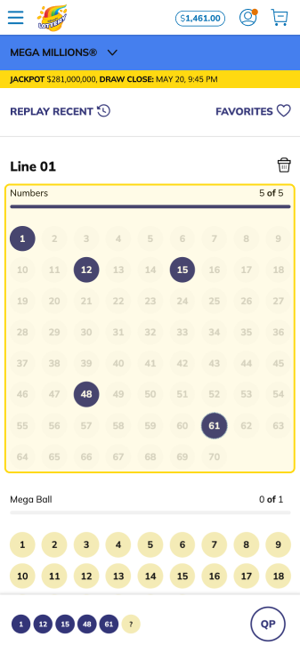 Pick your numbers