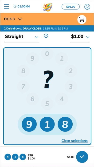 Pick your numbers