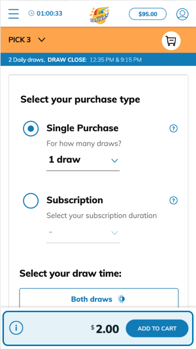 Select "Add to Cart"