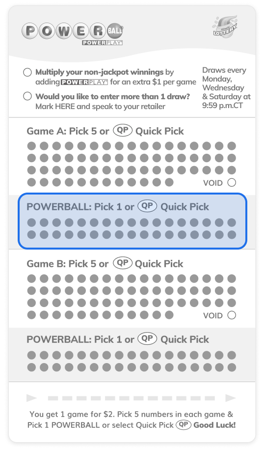Pick one Powerball