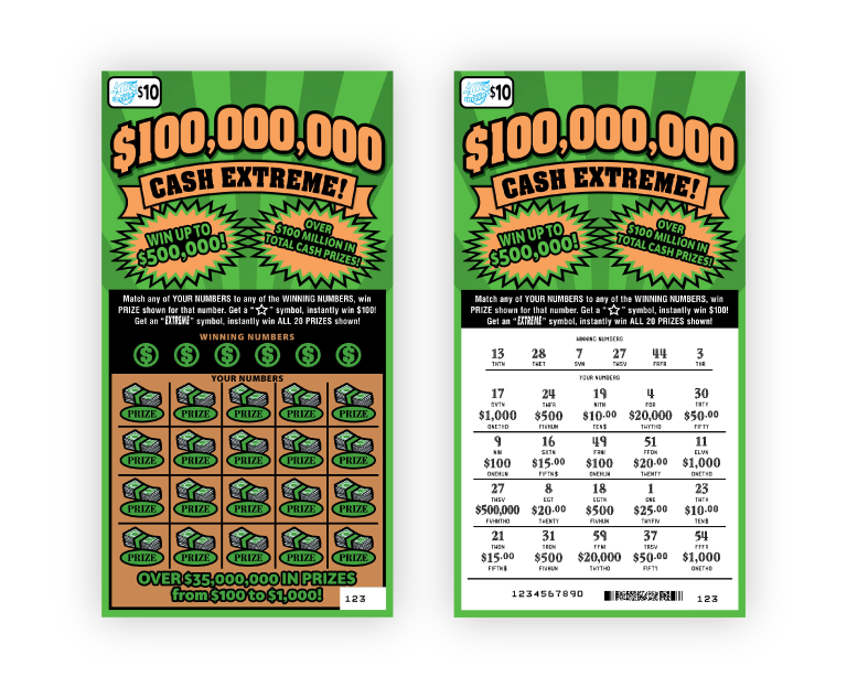 $100,000,000 Cash Extreme Instant Ticket Game