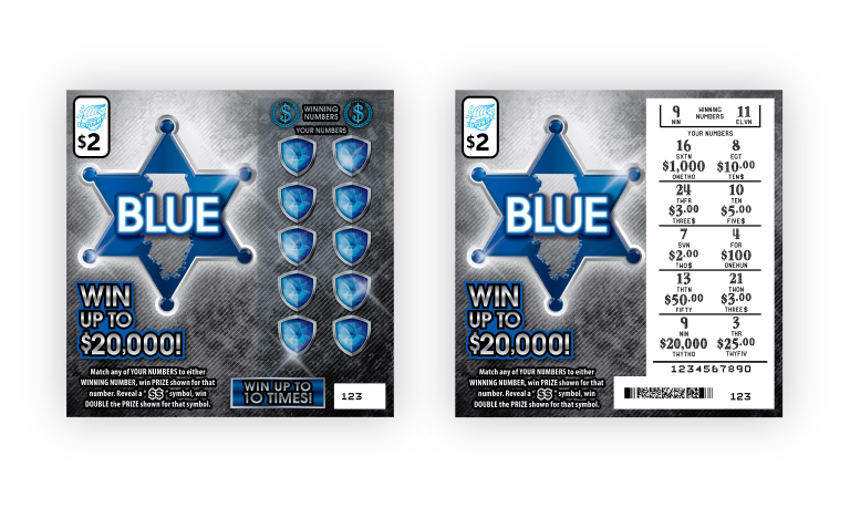 Blue Police Memorial Instant Ticket Game