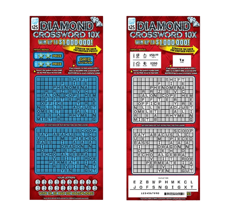 Diamond Crossword 10X Instant Ticket Game