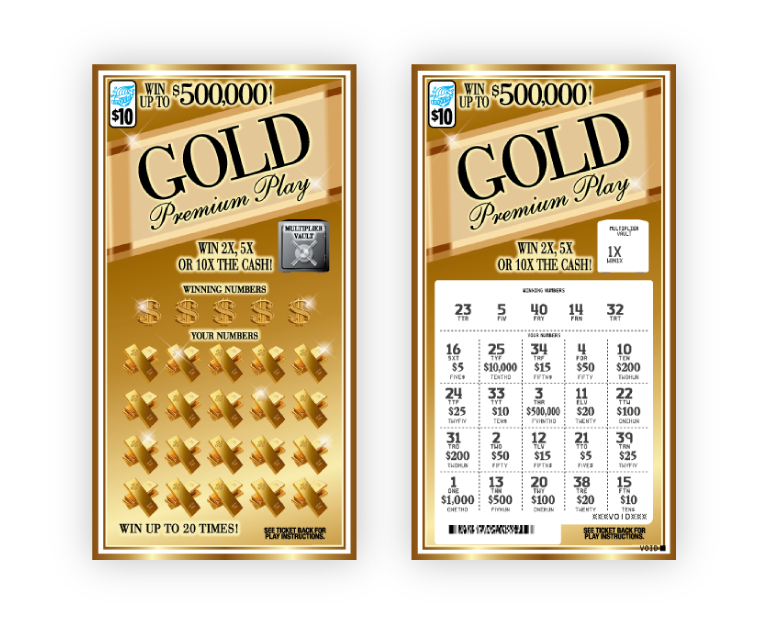 Gold Premium Play Instant Ticket