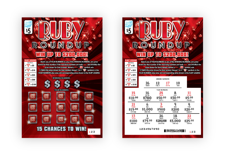 Ruby Roundup Instant Ticket Game